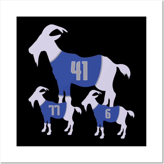 Dallas Mavericks Goats Wall Art by slawisa